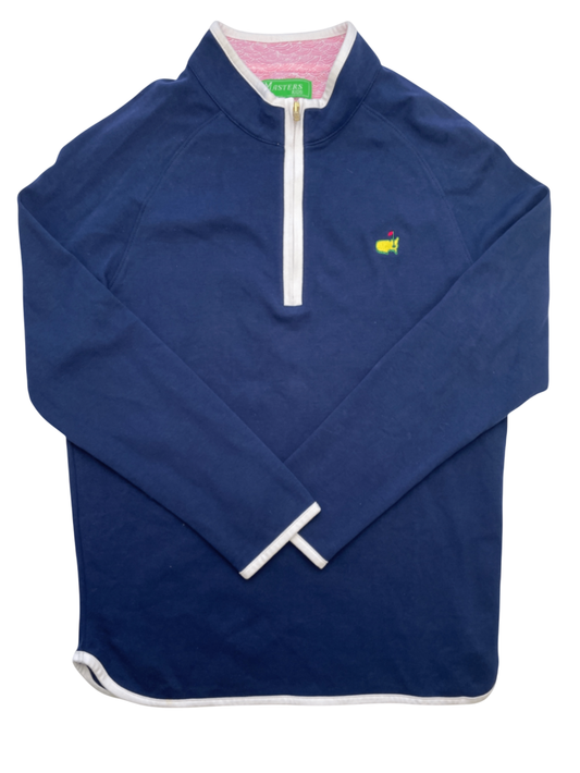 Masters Sweatshirt - Navy Blue Masters Logo 1/4 Zip | size 12/14