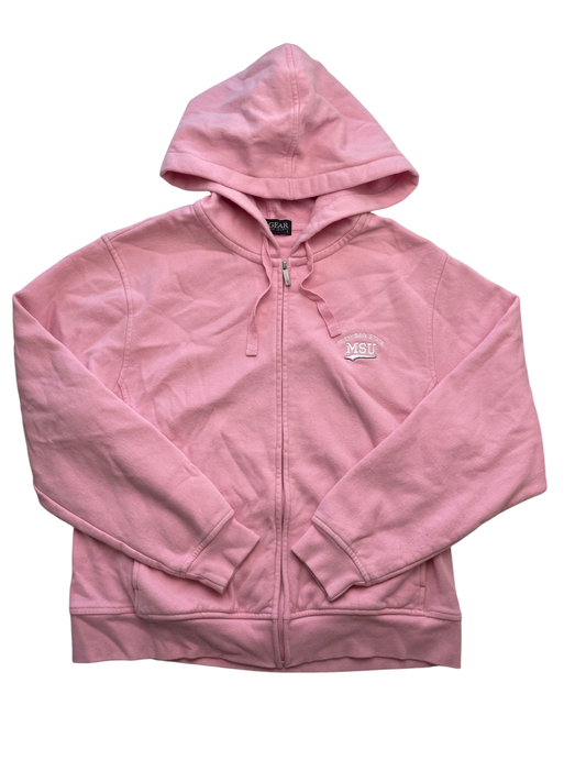 Gear For Sports Sweatshirt - Pink MSU Full Zip | size M