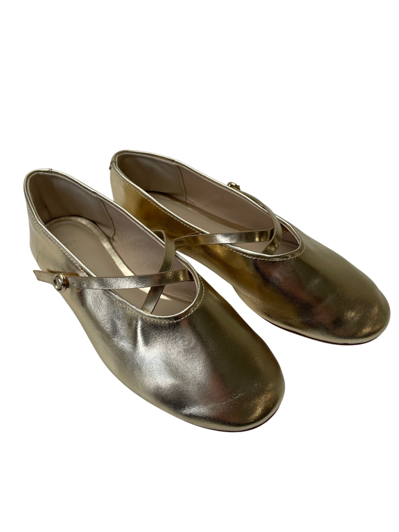 Zara Shoes - Gold Metallic Ballet Flat | size 1.5