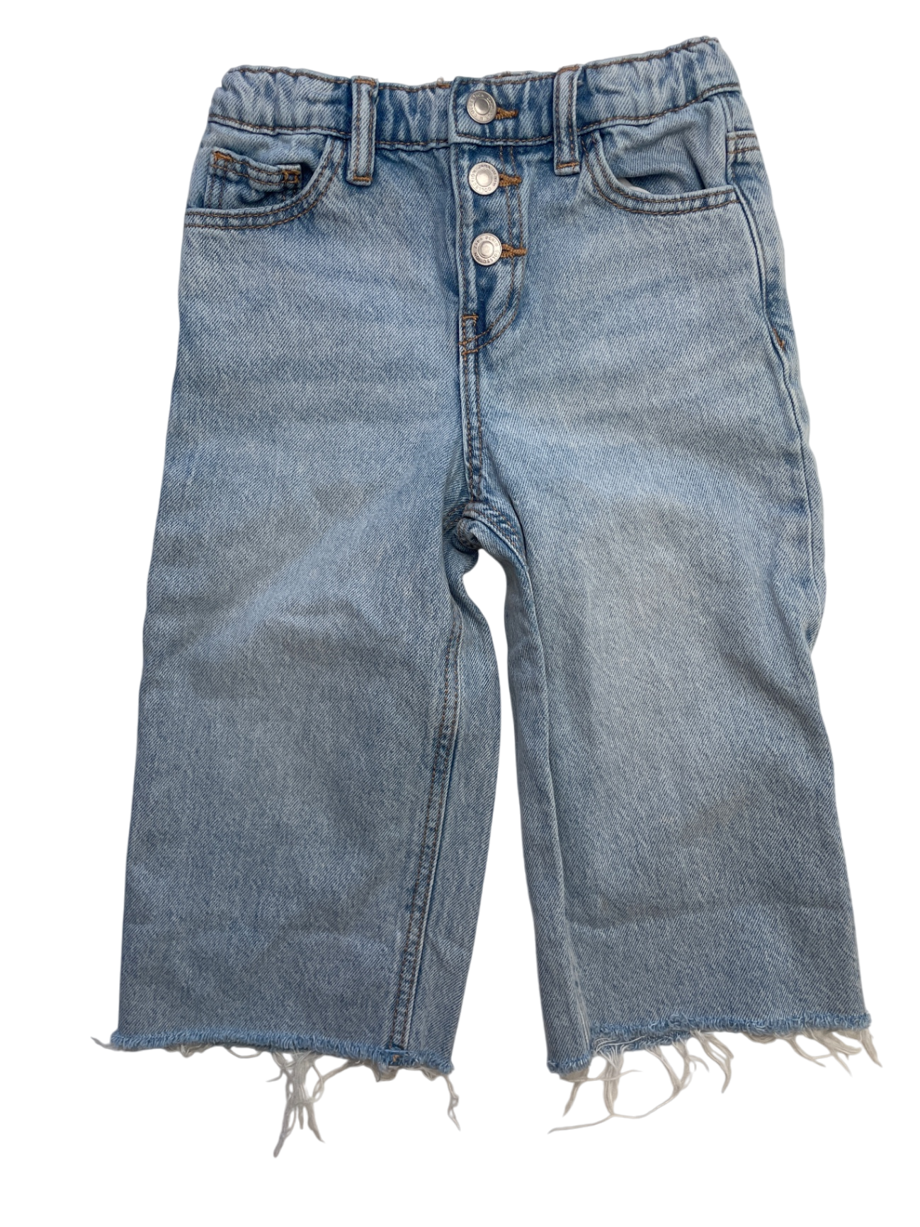 Zara Jeans - Blue Denim Straight Leg Button Fly | size 18 - 24 Months