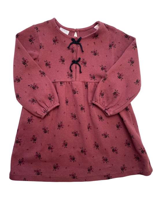 Zara Dress - Red Flowers Long Sleeve | size 5T