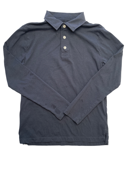Crewcuts Shirt - Gray Long Sleeve Polo | size 10