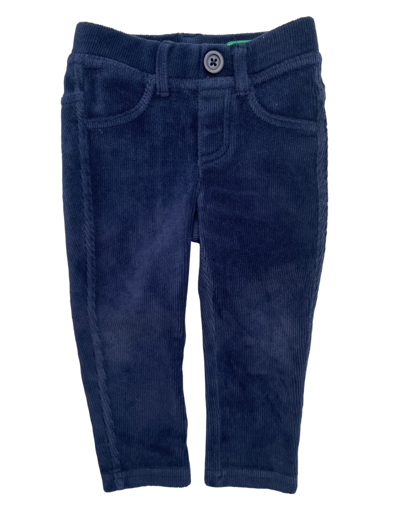 United Colors of Benetton Pants - Navy Blue Corduroy Skinny Stretchy | size 12 Months