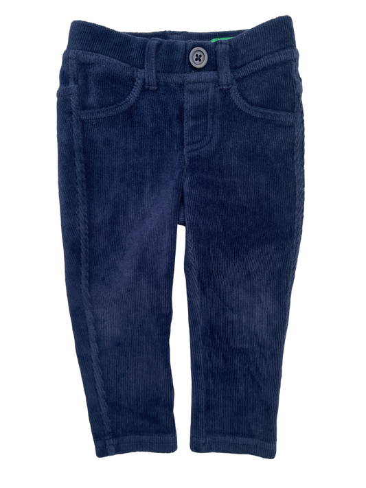 United Colors of Benetton Pants - Navy Blue Corduroy Skinny Stretchy | size 12 Months
