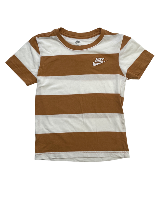 Nike T-Shirt - Yellow Striped | size 5T/6