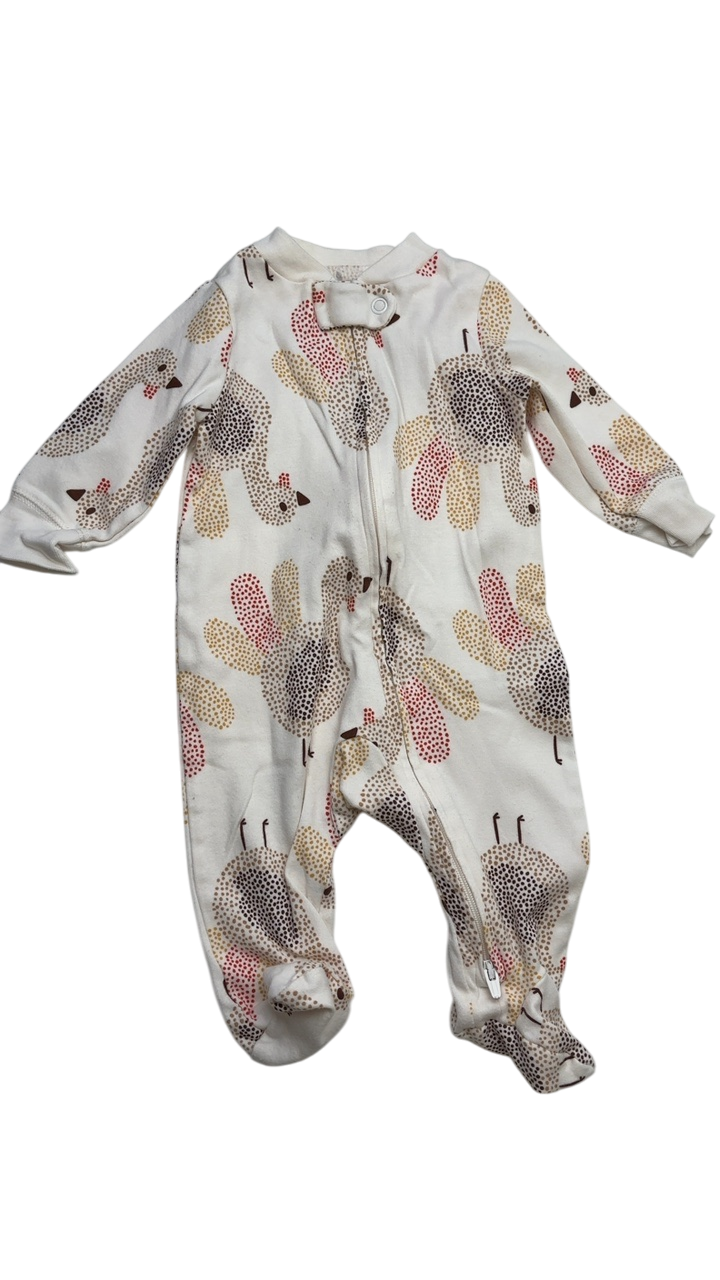 Carter's Onesie - Ivory Thanksgiving Turkey | size 3 Months