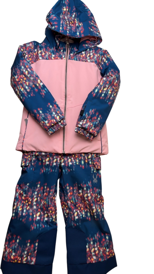 Spyder | 6 | 2 PC - Pink Ski Jacket + Bibs
