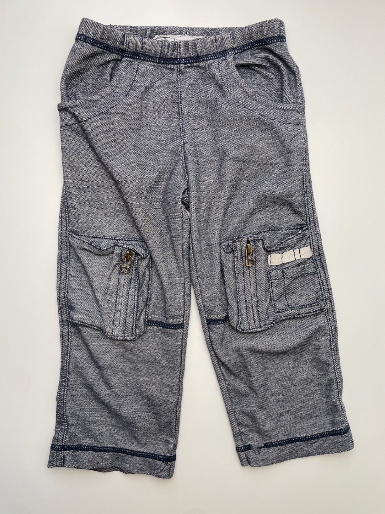 Kapital K Pants - Navy Blue Knit Cargo | size 3T
