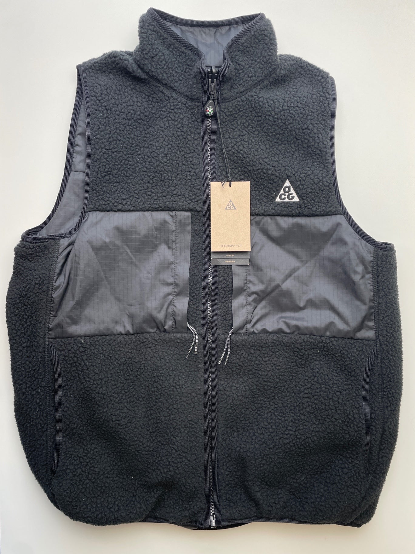 Nike Vest - Black All Conditions Gear Reversible Fleece | size 18/20