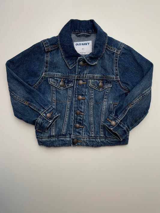 Old Navy Jacket - Blue Dark Wash Denim | size 3T