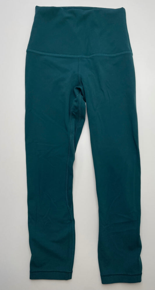 Lululemon Leggings - Green Solid Capri (Adult Size) | size 0