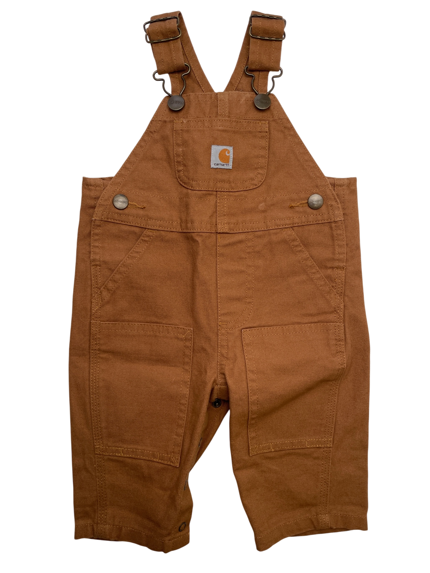 Carhartt Overalls - Brown Solid Canvas | size 3T