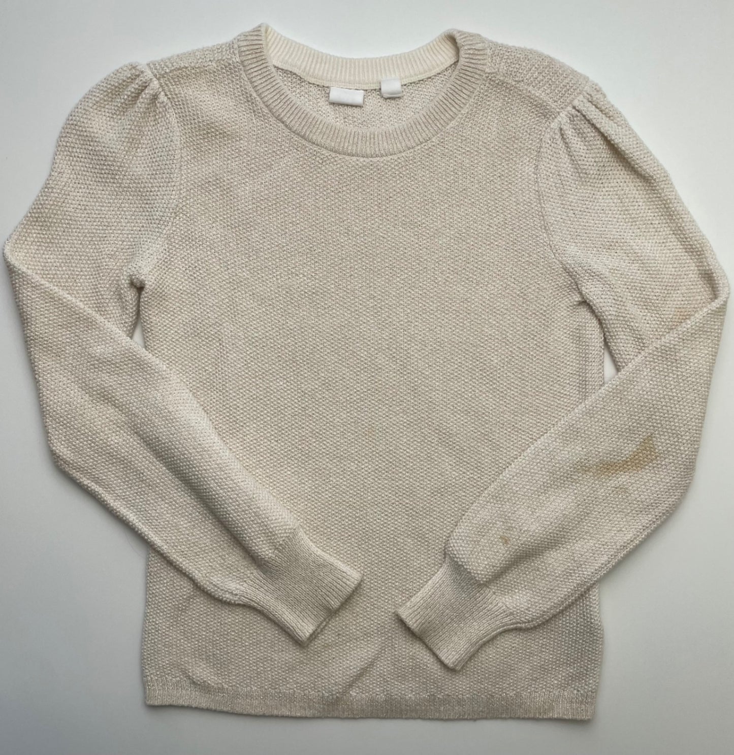 GapKids Sweater - Ivory Metallic Knit | size 8