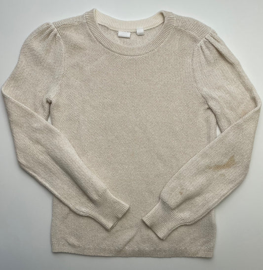 GapKids Sweater - Ivory Metallic Knit | size 8