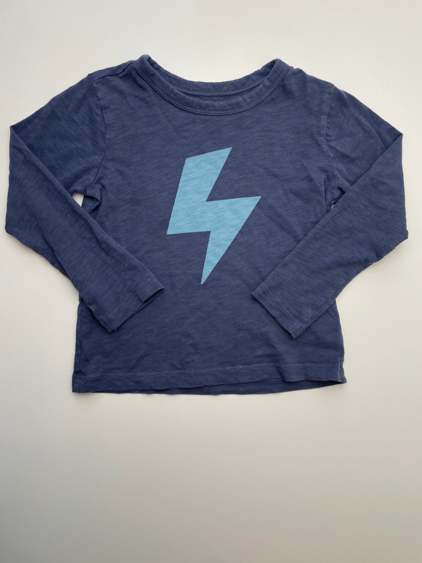 Primary Long Sleeve T-Shirt - Blue Lighting Bolt | size 4T