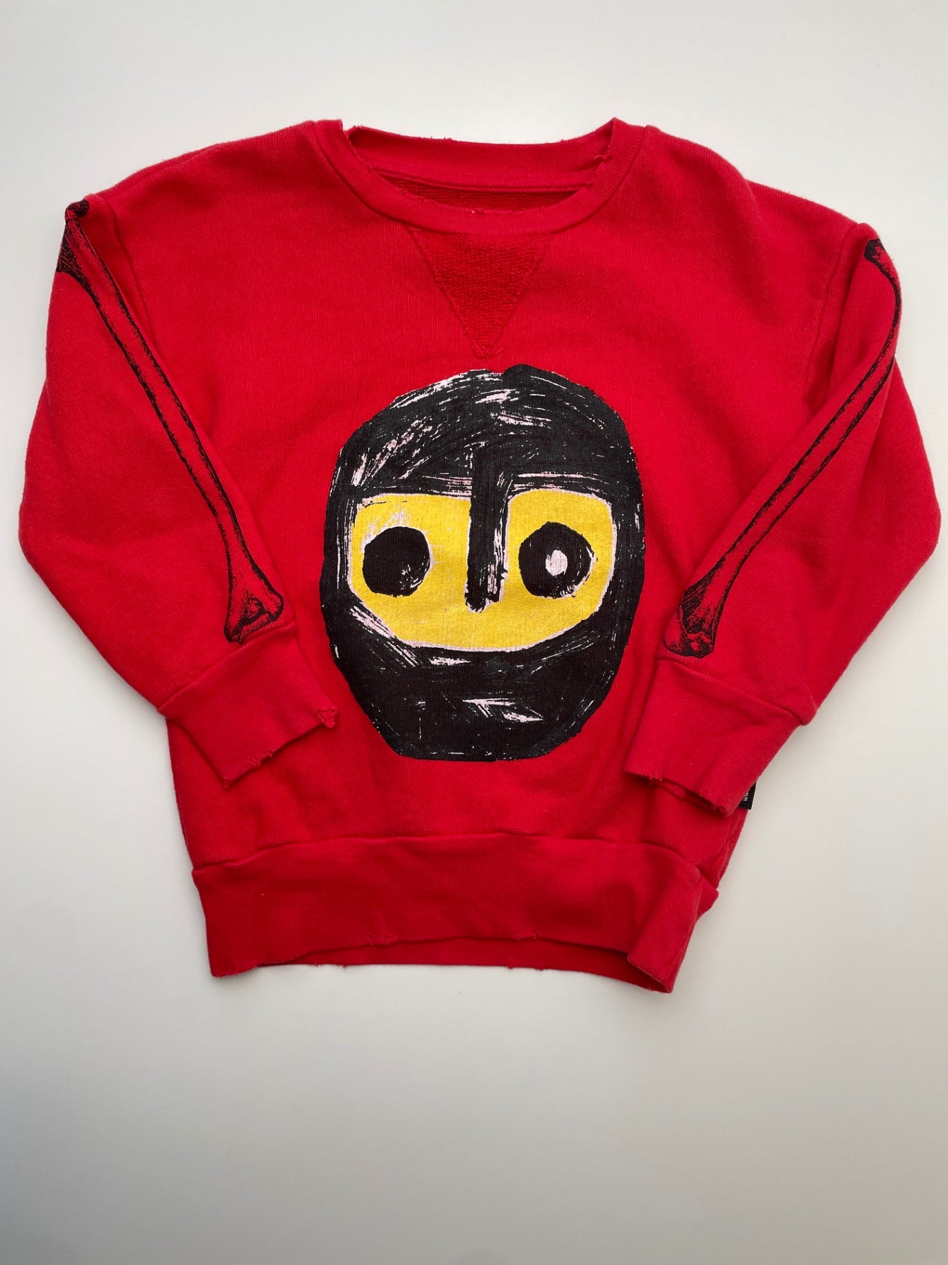 Nununu Sweatshirt - Red Warrior Graphic Crewneck | size 3T/4T