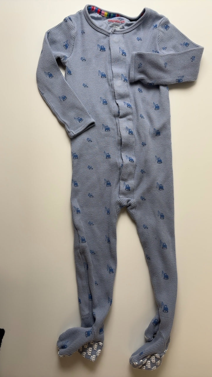 Magnetic Me Pajamas - Waffle Knit Construction Graphic | size 18 - 24 Months