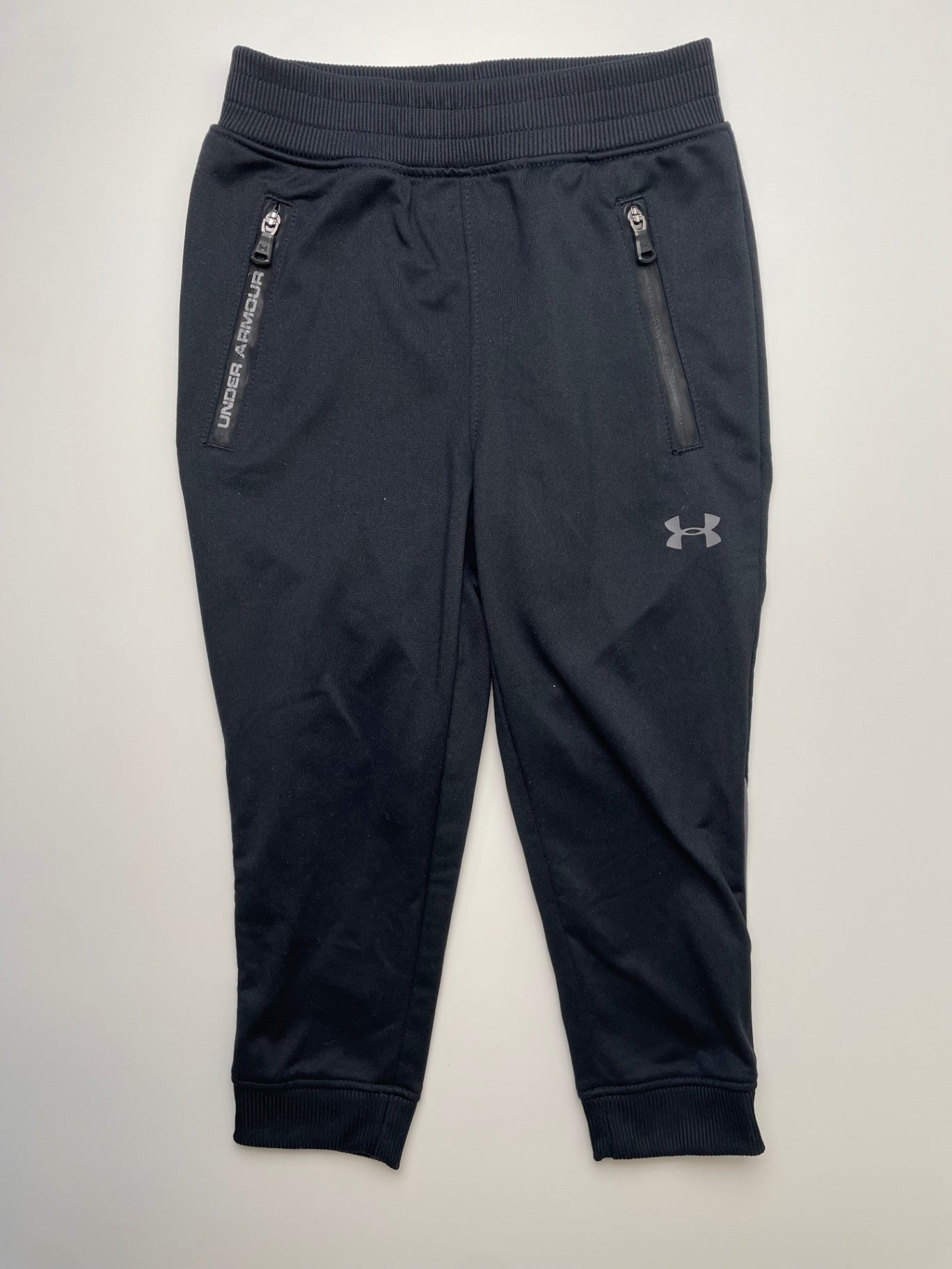 Under Armour Sweatpants - Black Joggers Zip Pockets | size 2T