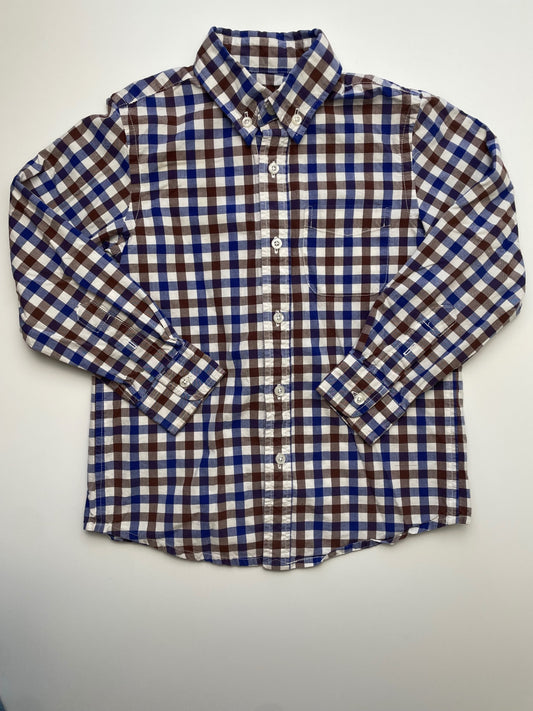 E-Land Shirt - Multicolor Checkered Button Down | size 5T