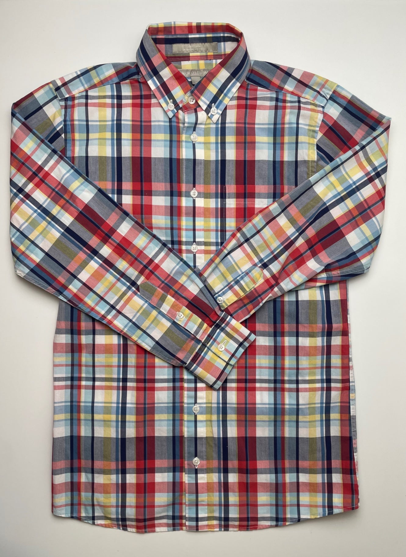 Nordstrom Shirt - Multicolor Plaid Button Down | size 14