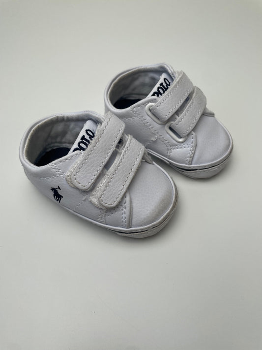 Ralph Lauren Shoes - White Velcro Sneaker Crib Shoe | size Shoe 1