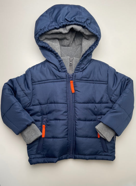 Rothschild Coat - Navy Blue Faux Layered Puffer | size 24 Months
