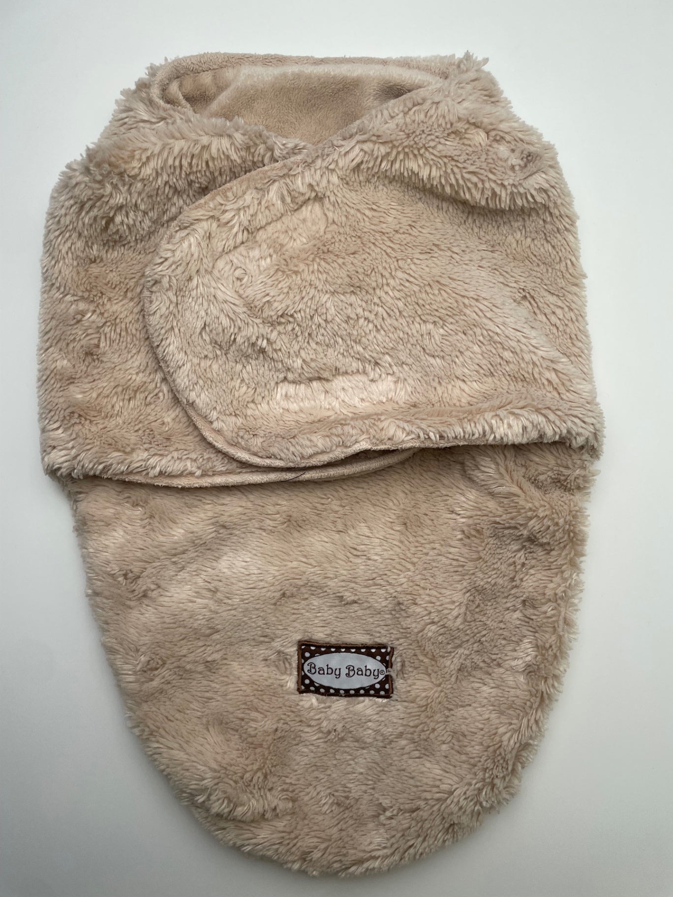 Baby Baby Swaddle - Tan Fleece Swaddle Bag | size 0 - 3 Months