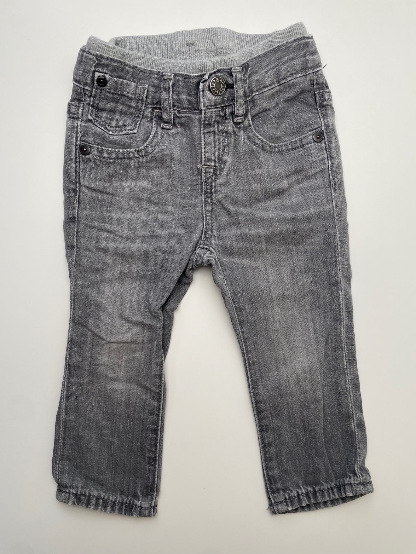 Baby Gap Jeans - Gray Knit Waistband | size 18 - 24 Months