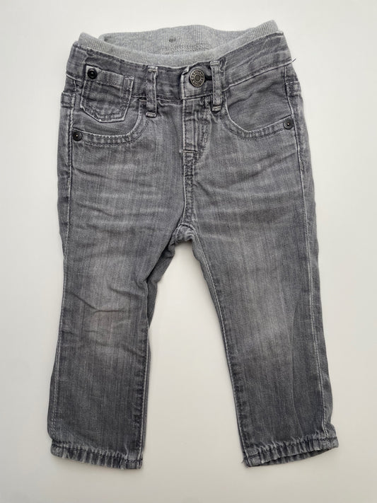 Baby Gap Jeans - Gray Knit Waistband | size 18 - 24 Months