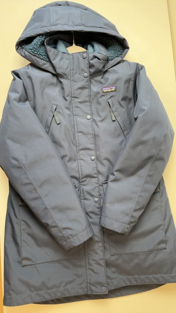 Patagonia Coat/Jacket - Navy Parka with Removable Puffer Liner | size XL