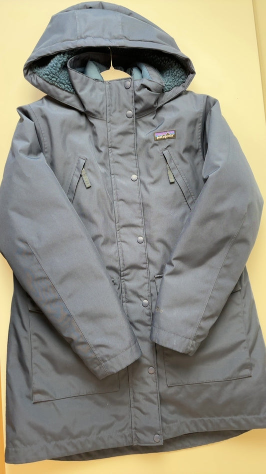 Patagonia Coat/Jacket - Navy Parka with Removable Puffer Liner | size XL