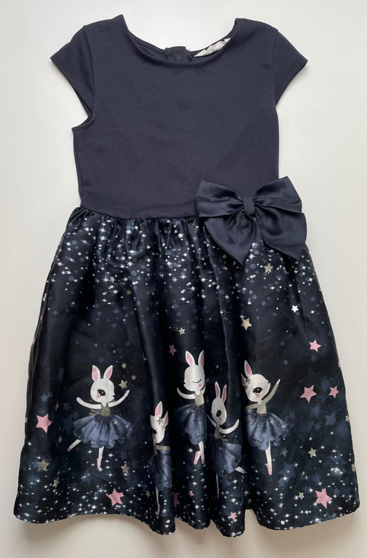 H&M Dress - Navy Blue Bunny Ballerina + Stars | size 8/10