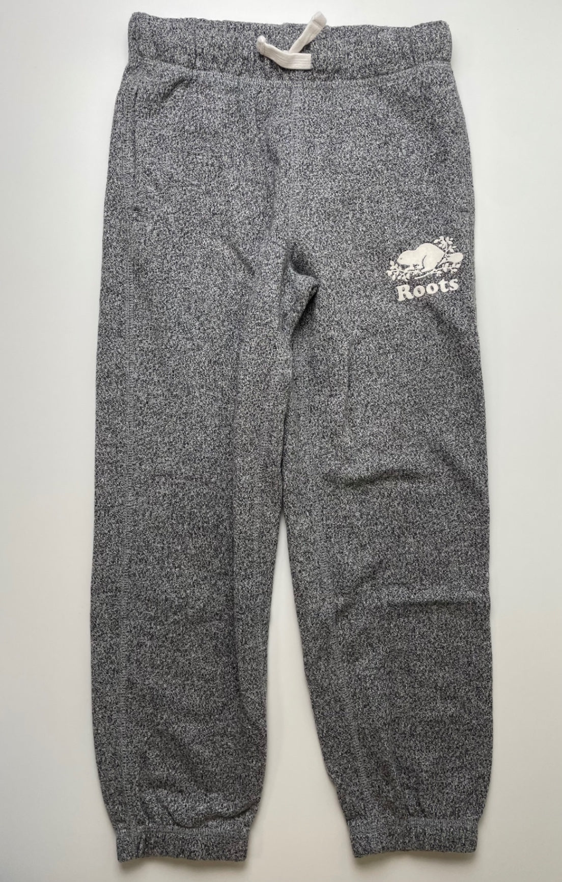 Roots Sweatpants - Gray Heathered Jogger Rainbow 'ROOTS' | size 8