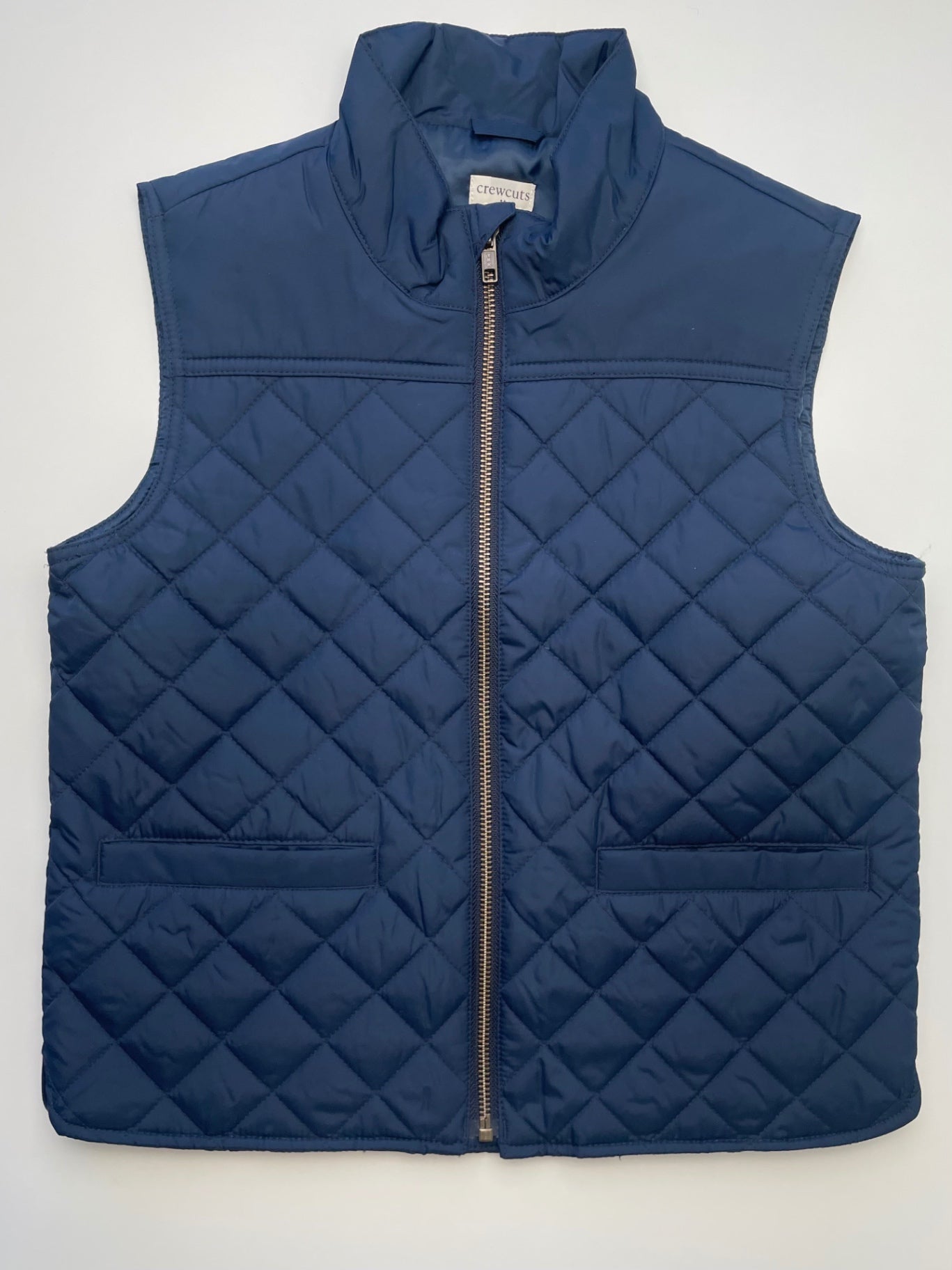 Crewcuts Vest - Navy Blue Quilted Puffer | size 8