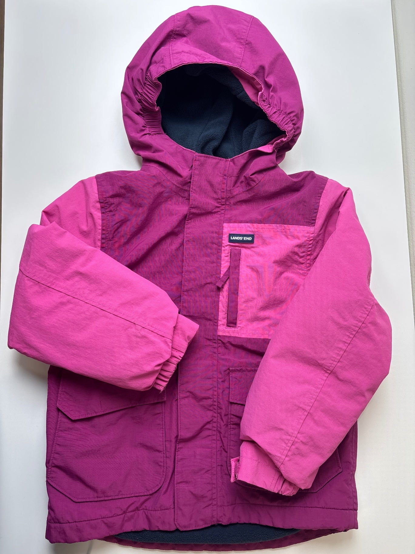 Lands End Coat/Jacket - Pink Waterproof Insulated Parka | size 6/7