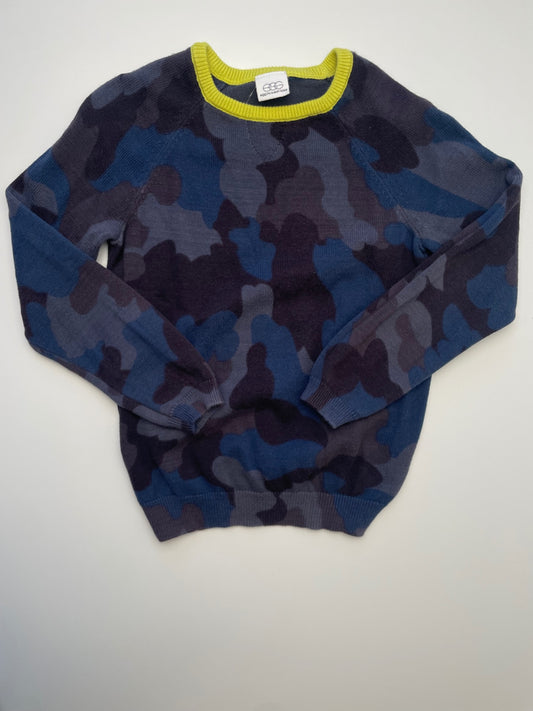 EGG New York Sweater - Navy Blue Camo Crewneck | size 4T