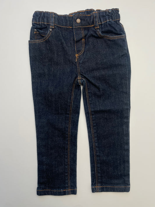 Petit Bateau Jeans - Blue Dark Wash | size 24 Months