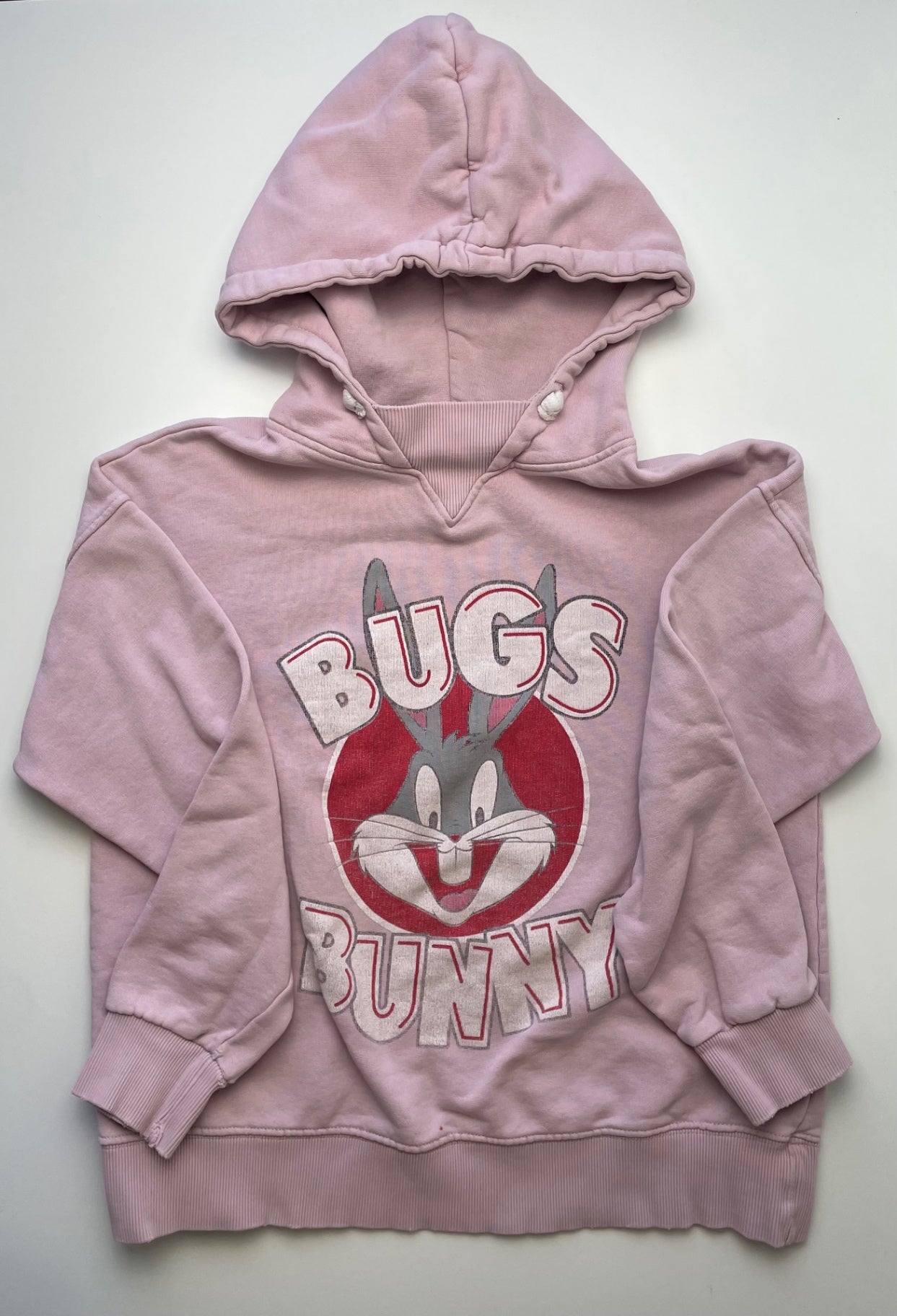Zara x Looney Tunes Sweatshirt - Pink Bugs Bunny Hoodie | size 11/12