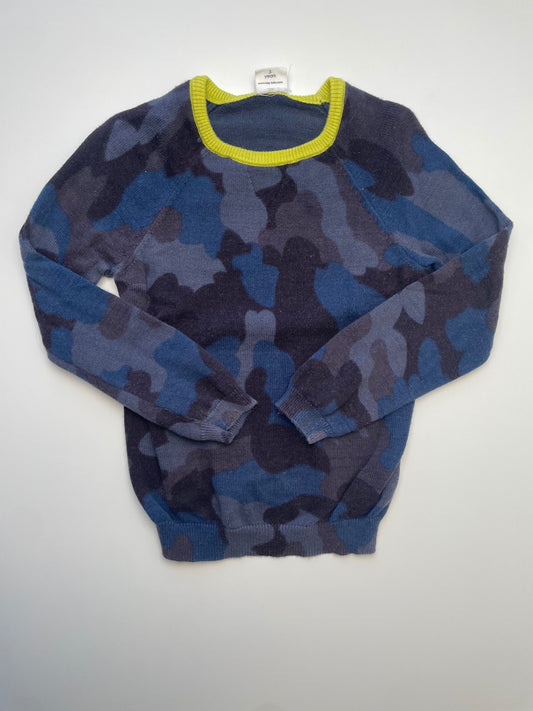 EGG New York Sweater - Navy Blue Camo Crewneck | size 3T