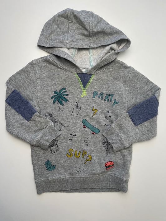 EGG New York Sweatshirt - Gray Cactus 'Party' Graphic Hoodie | size 2T