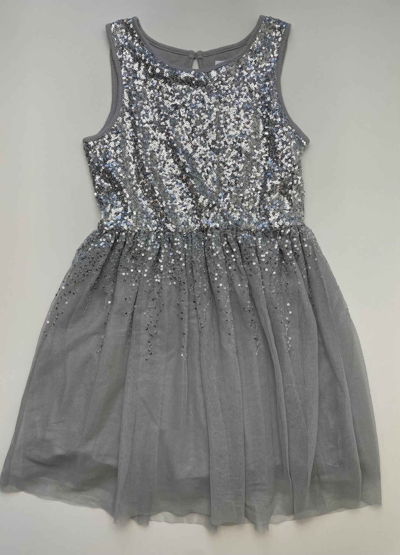 GapKids Dress - Gray Sequins + Tulle | size 8