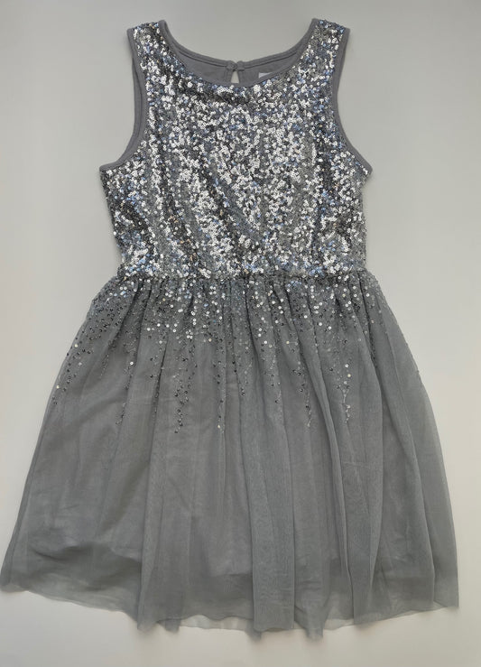 GapKids Dress - Gray Sequins + Tulle | size 8