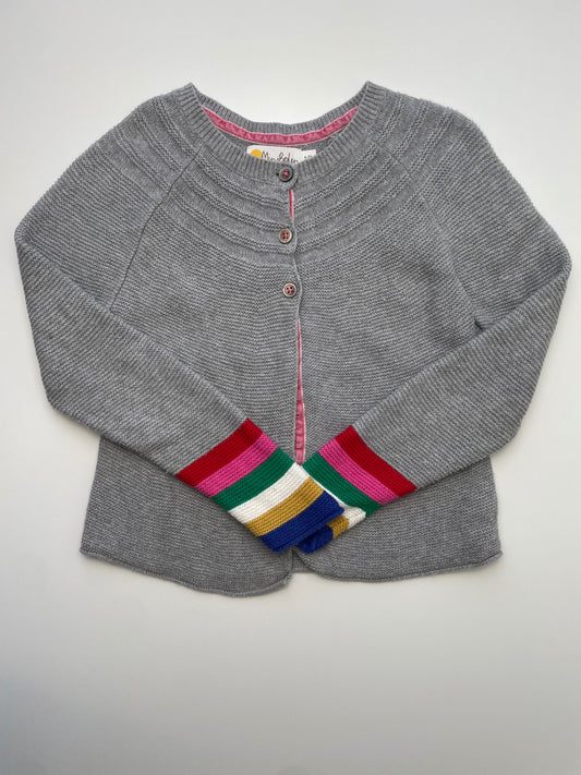 Mini Boden Sweater - Gray 3 Button Cardigan | size 6/7