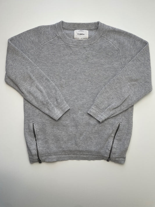 Zara Sweater - Gray Zipper Detail | size 7
