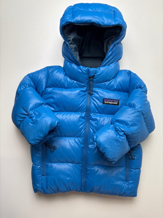Patagonia Coat/Jacket - Blue Baby Hi-Loft Down Sweater Hoody | size 12 - 18 Months