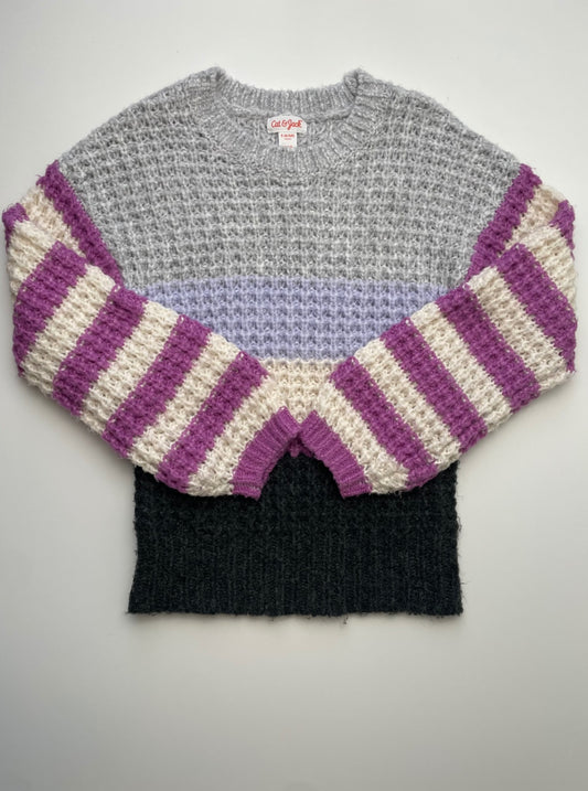 Cat & Jack Sweater - Purple Stripes | size 6