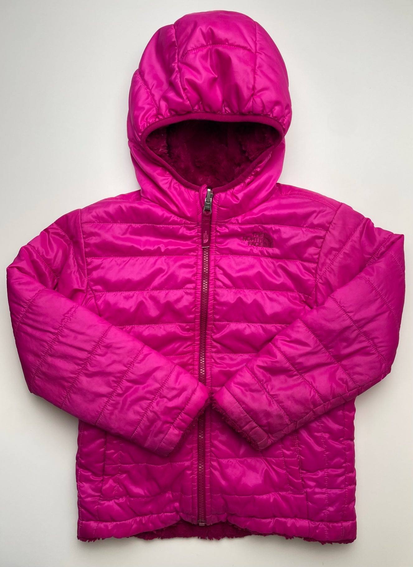 The North Face Coat/Jacket - Pink Reversible Puffer | size 6
