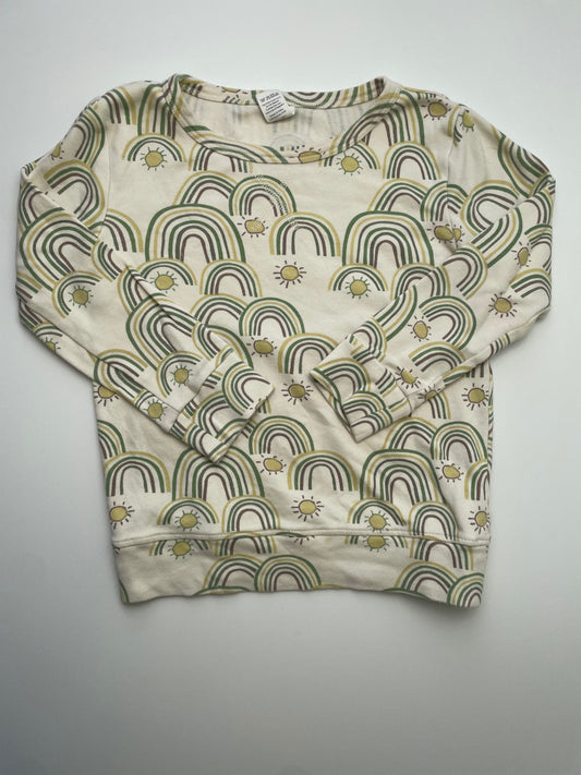 Kate Quinn Sweatshirt - Cream Rainbows + Sun | size 7