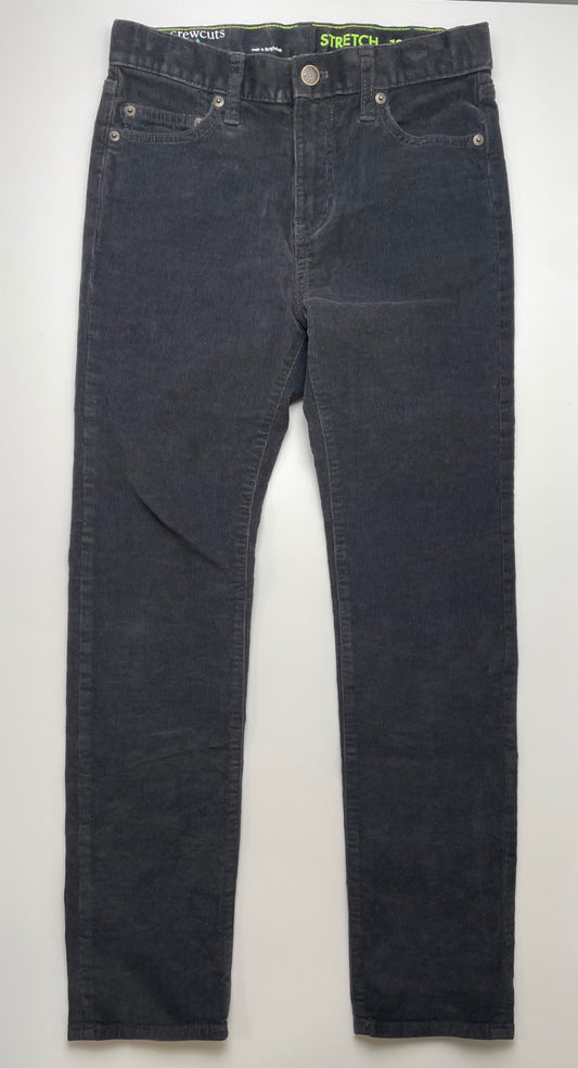 Crewcuts Pants - Gray Stretch Corduroy | size 12
