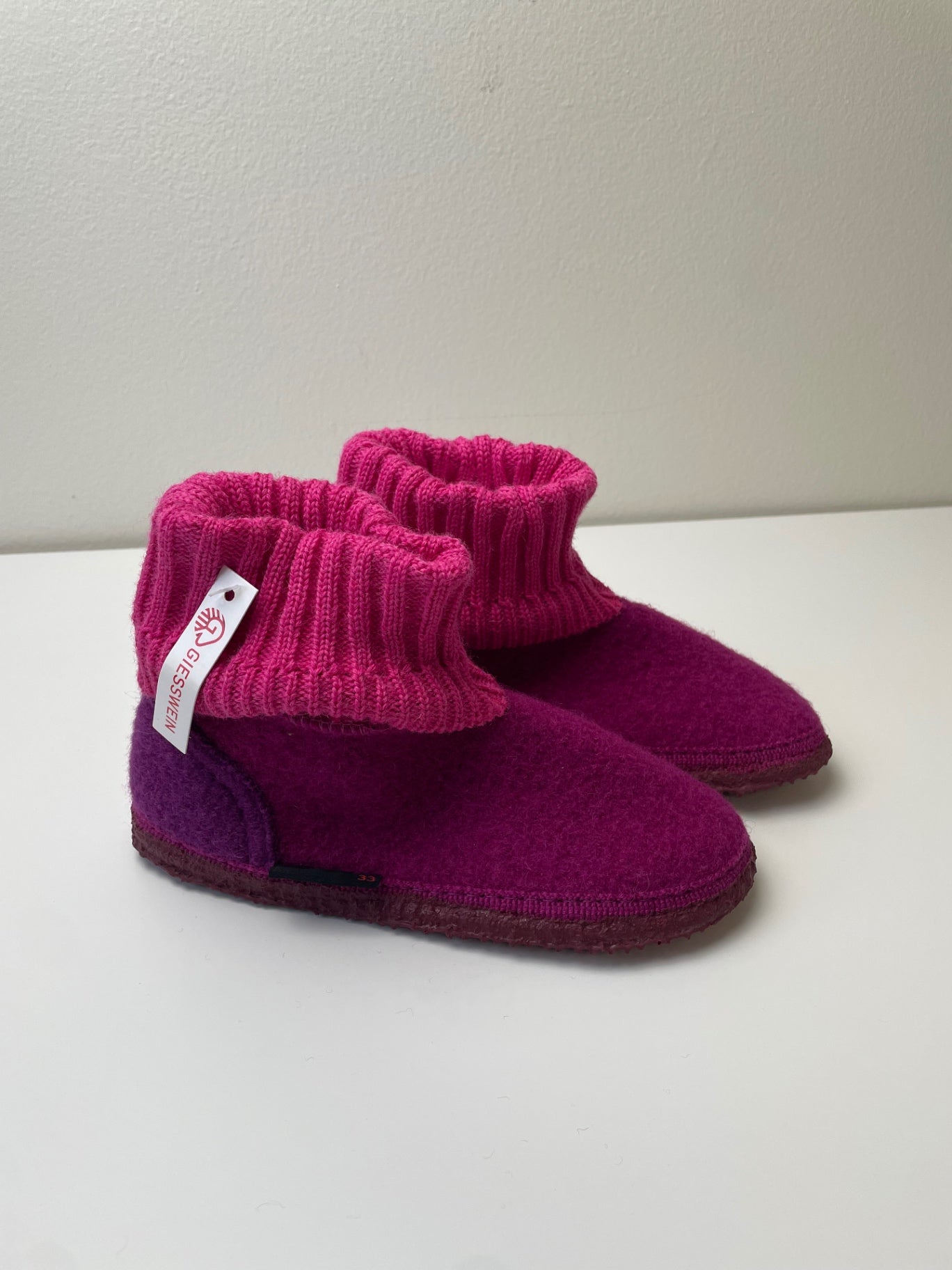 Giesswein Shoes - Pink Wool Slippers | size Shoe 1.5